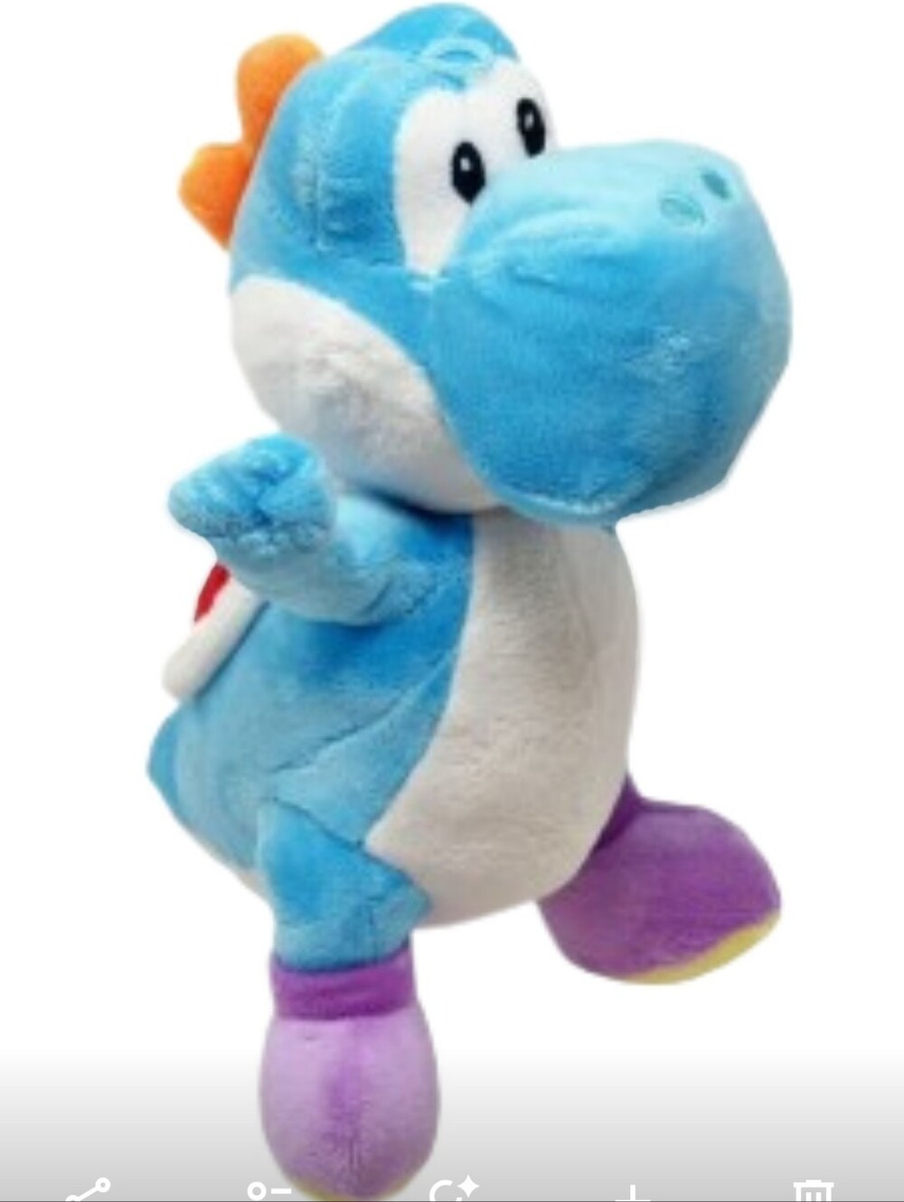 Super Mario Yoshi 7.5" Blue Plush Dinosaur Good Stuff